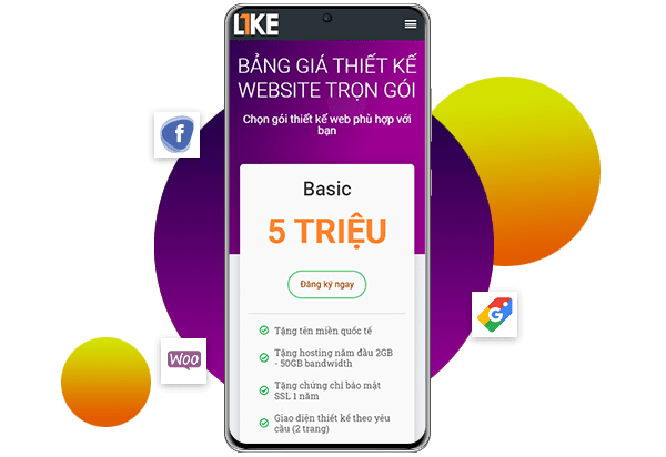 Dịch vụ thiết kế web L1KE
